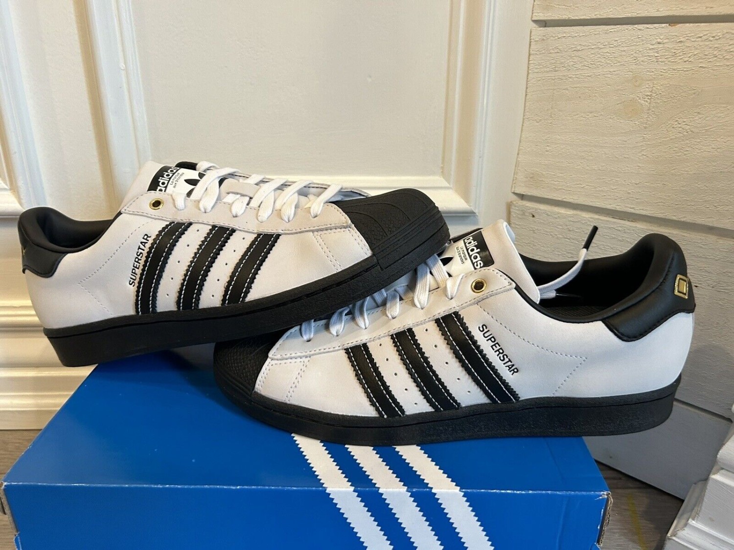 Adidas Superstar GTX Gore-Tex Mens Shoes Suede White Black IF6162 NWB